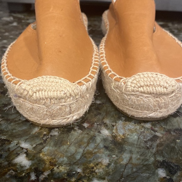 Soludos Leather Platform Espadrille Size 6 (Camel) - Picture 7 of 8